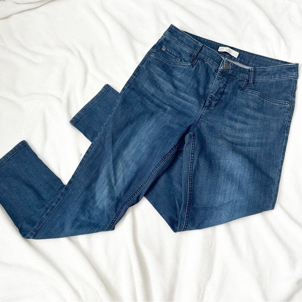 J. Jill smooth fit slim ankle jeans blue denim stretch size 4
